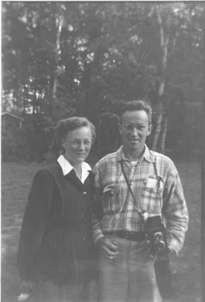 Harvey & Dorothy Chrouser at Honey Rock, 1953 (College Archive Photograph A13237)