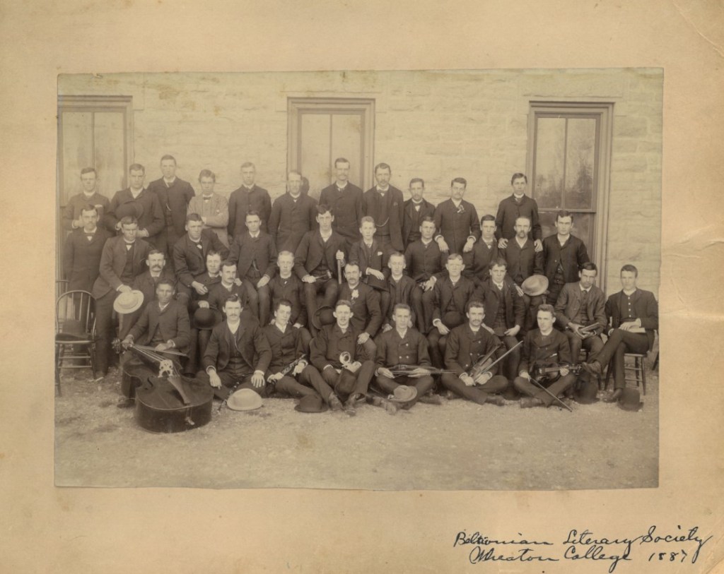 Beltonian Literary Society, 1887. (College Archives Photograph B6140)