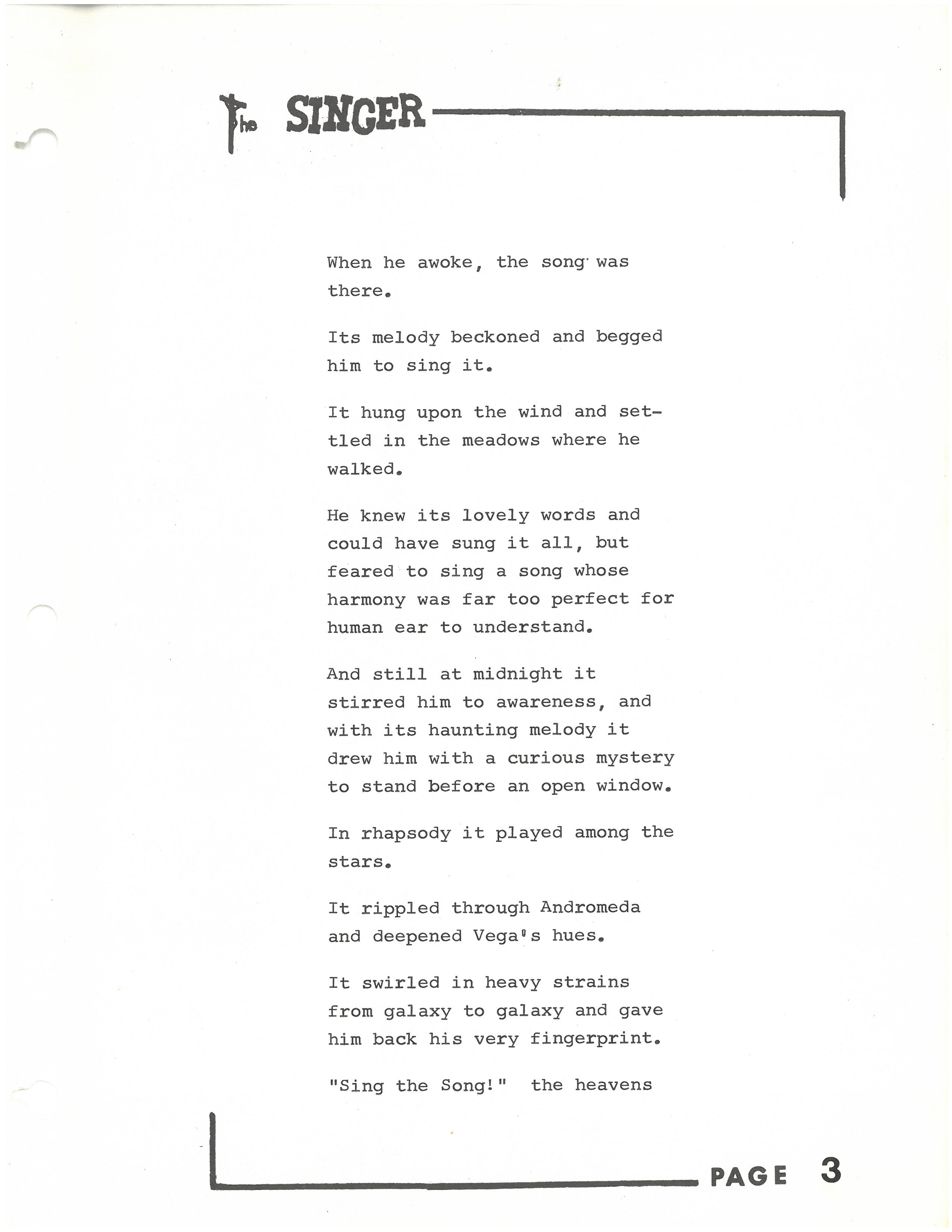 Pdf The Singer In the Beginning Was the Song | From the Vault
